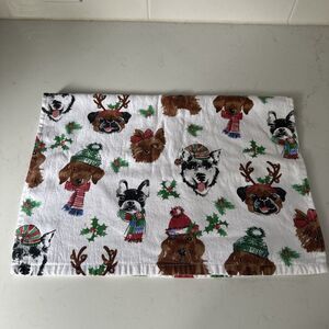 Nicole Miller Home Dish Cloth Towel Dogs New